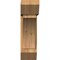 Ekena Millwork Thorton Slat Rough Sawn Bracket w/ Offset Brace, Western Red Cedar, 8"W x 24"D x 28"H BKT0806X24X28THR06RWR - alternate 3
